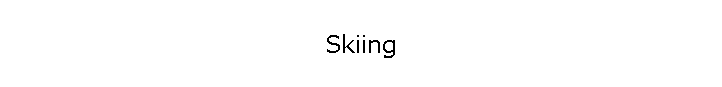 Skiing